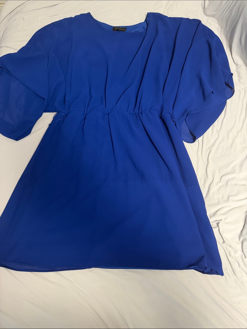 Royal Blue Short Sleeve Dress